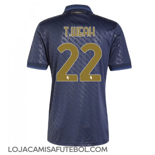 Camisa de Futebol Juventus Timothy Weah #22 Equipamento Alternativo 2024-25 Manga Curta